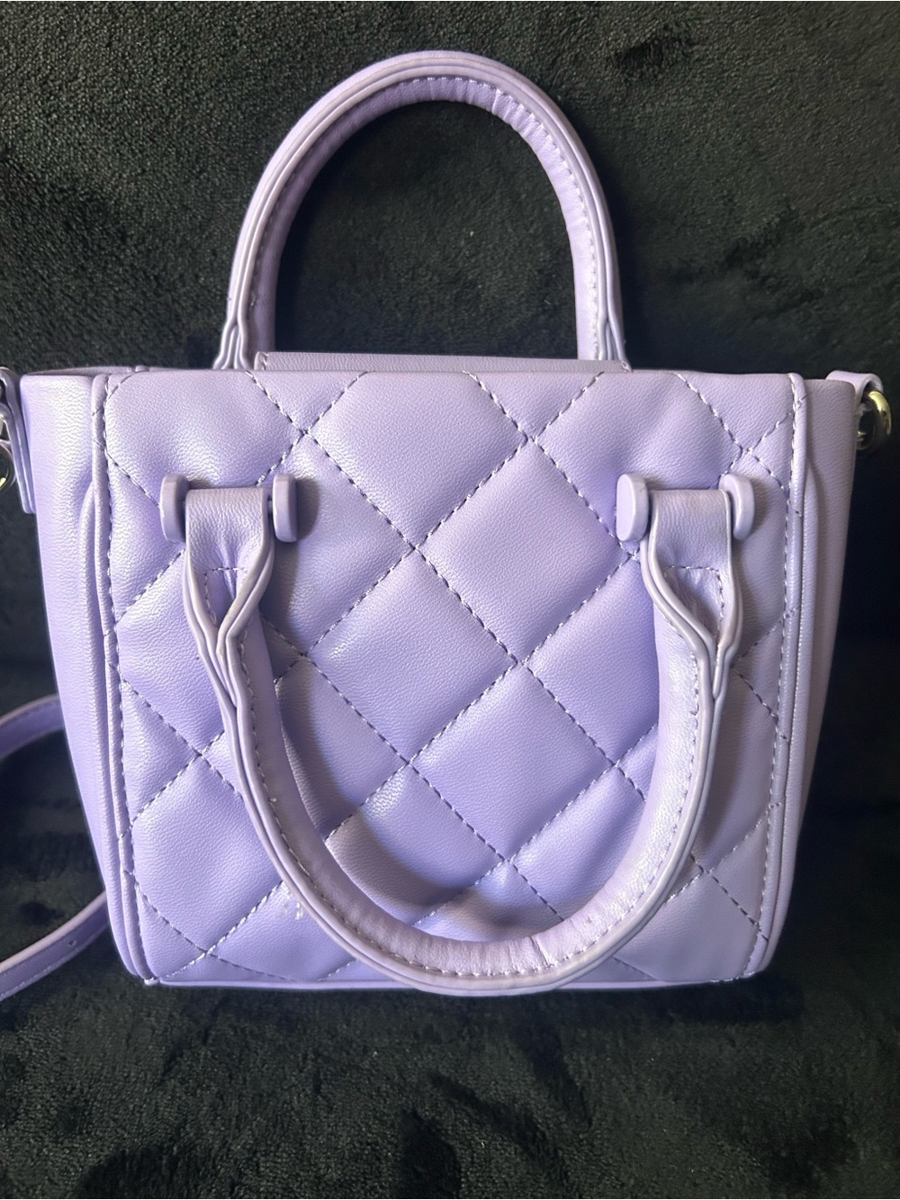 Steve Madden Lavender Quilted Mini Crossbody - Picture 5 of 5